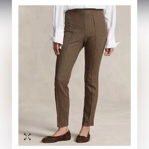 Polo Ralph Lauren Brown Houndstooth Wool Pants